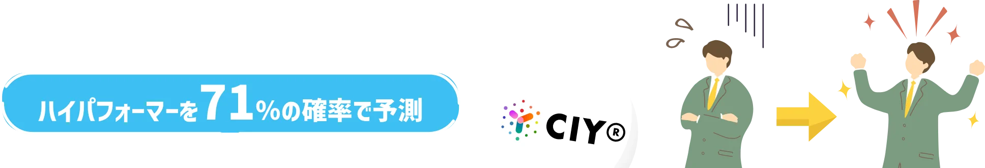 ハイパフォーマーを71%の確率で予測