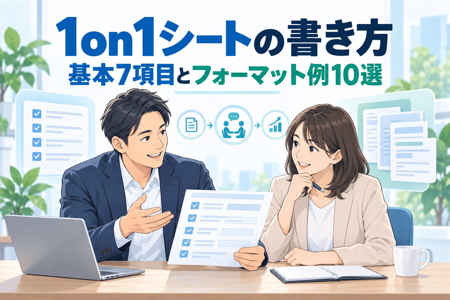 1on1シートの書き方|基本7項目とフォーマット例10選