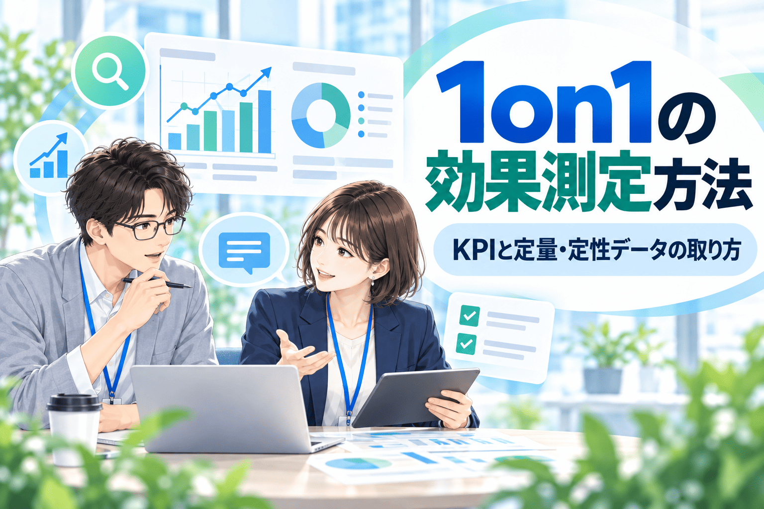 1on1の効果測定方法|KPIと定量・定性データの取り方